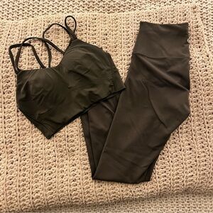 Army Green Lululemon Set Size 6